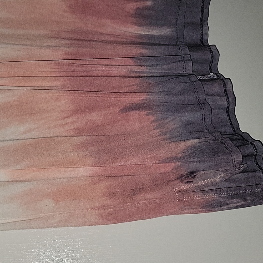 ๐ American Eagle Ombre Tie Dye Soft Sexy T Size Large Oversized White Pink - Picture 2 of 7